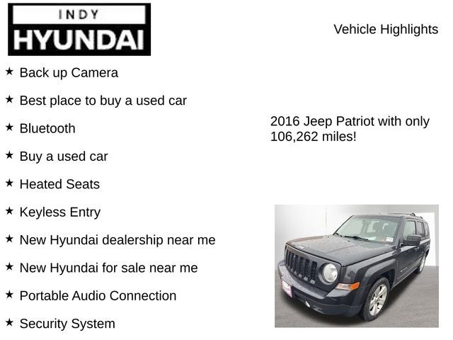 2016 Jeep Patriot Latitude