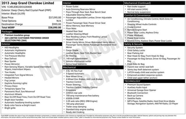 2013 Jeep Grand Cherokee Limited