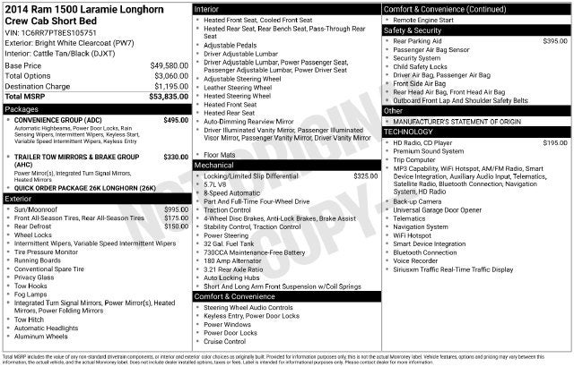 2014 RAM 1500 Laramie Longhorn