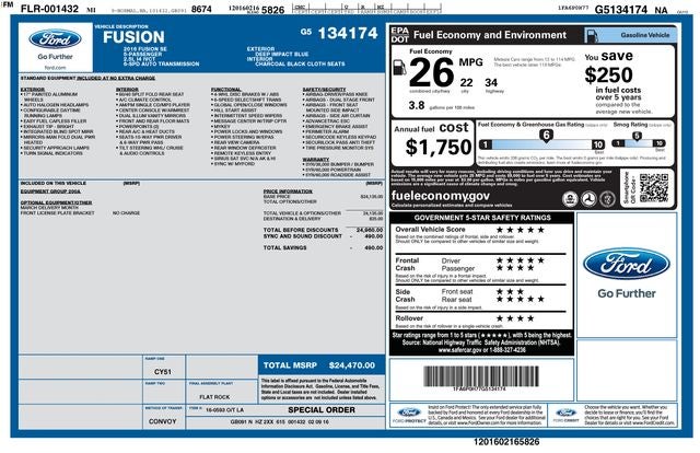 2016 Ford Fusion SE