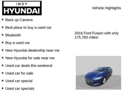 2016 Ford Fusion SE