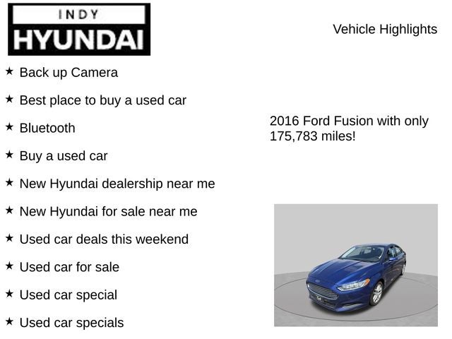 2016 Ford Fusion SE