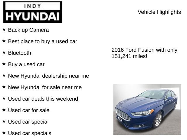 2016 Ford Fusion SE