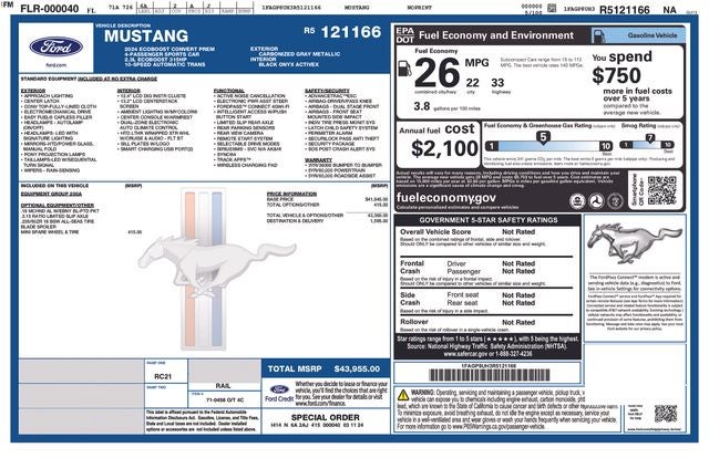 2024 Ford Mustang EcoBoost Premium