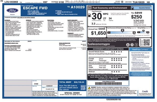 2026 Ford Escape ST-Line