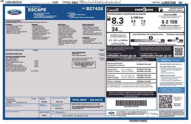 2020 Ford Escape SE