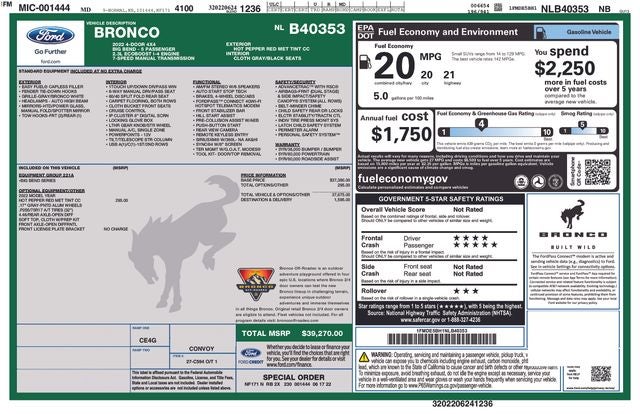 2022 Ford Bronco Big Bend