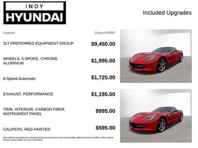 2015 Chevrolet Corvette Stingray 3LT