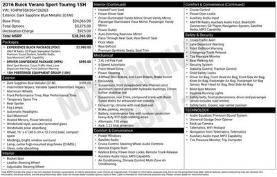 2016 Buick Verano Sport Touring Group