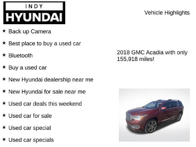 2018 GMC Acadia Denali