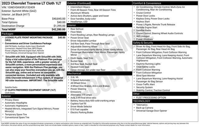 2023 Chevrolet Traverse LT 1LT