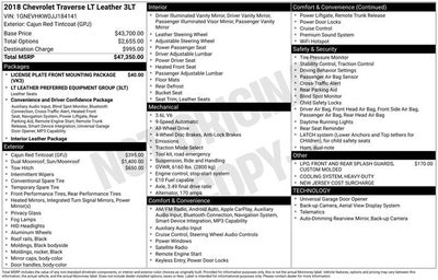 2018 Chevrolet Traverse 3LT