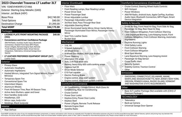 2023 Chevrolet Traverse LT Leather
