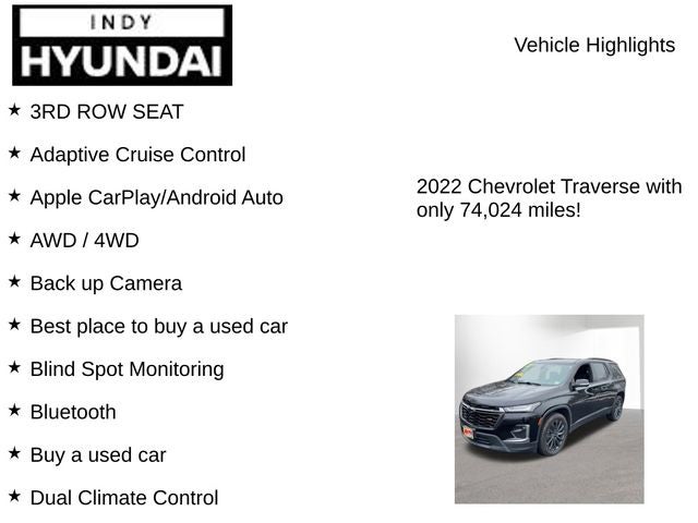 2022 Chevrolet Traverse RS