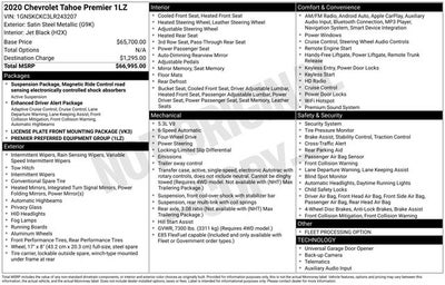 2020 Chevrolet Tahoe Premier