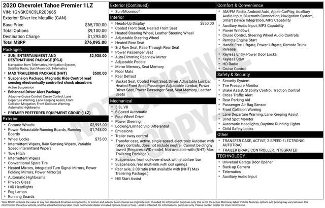 2020 Chevrolet Tahoe Premier