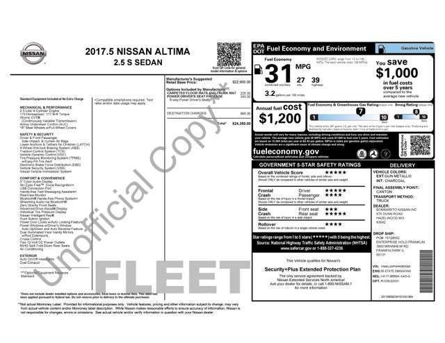 2017 Nissan Altima 2.5 S