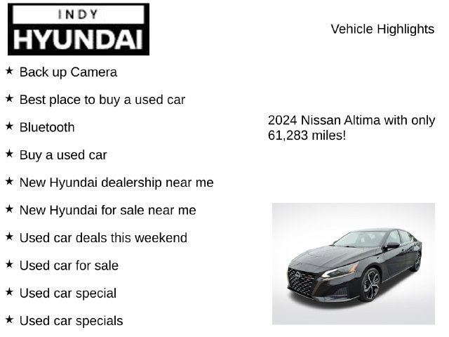 2024 Nissan Altima 2.5 SR