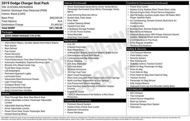 2019 Dodge Charger R/T Scat Pack