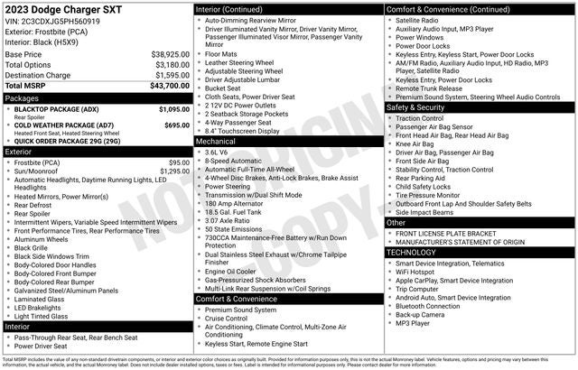 2023 Dodge Charger SXT