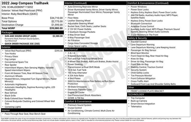2022 Jeep Compass Trailhawk