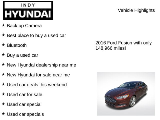 2016 Ford Fusion SE