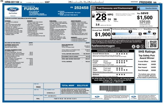 2015 Ford Fusion SE
