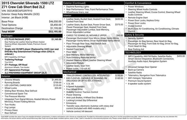 2015 Chevrolet Silverado 1500 LTZ 2LZ