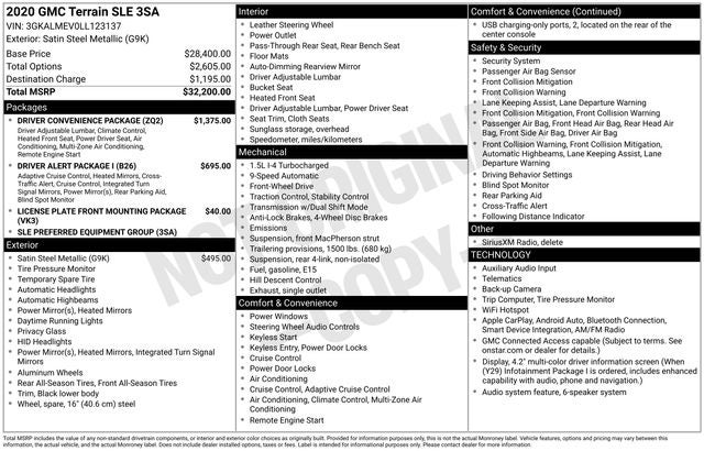 2020 GMC Terrain SLE