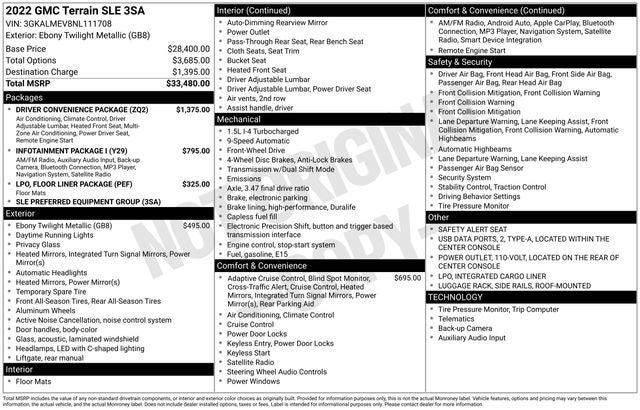 2022 GMC Terrain SLE