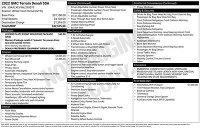 2022 GMC Terrain Denali