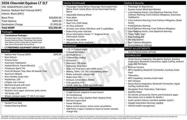 2026 Chevrolet Equinox LT