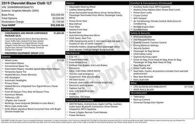 2019 Chevrolet Blazer Base 1LT