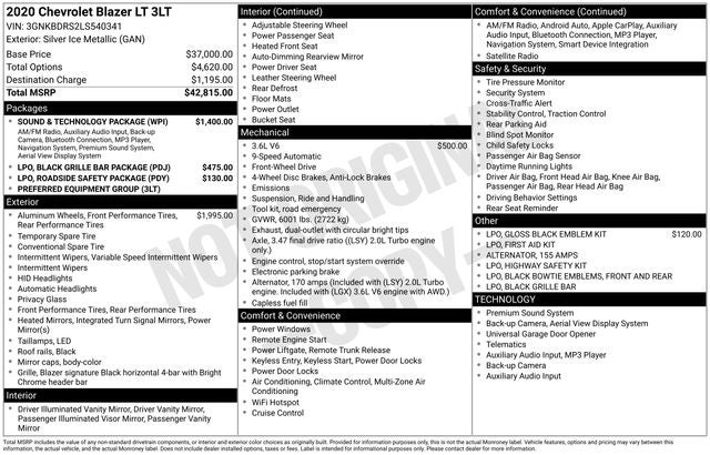 2020 Chevrolet Blazer LT