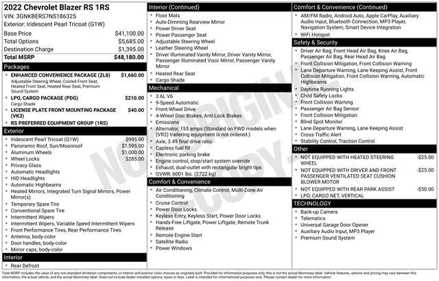 2022 Chevrolet Blazer RS