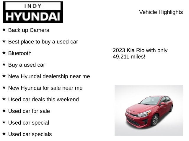 2023 Kia Rio S