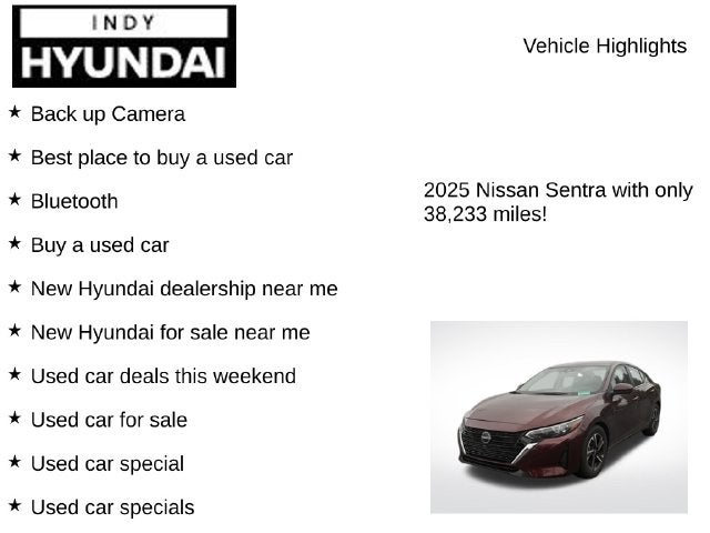 2025 Nissan Sentra SV