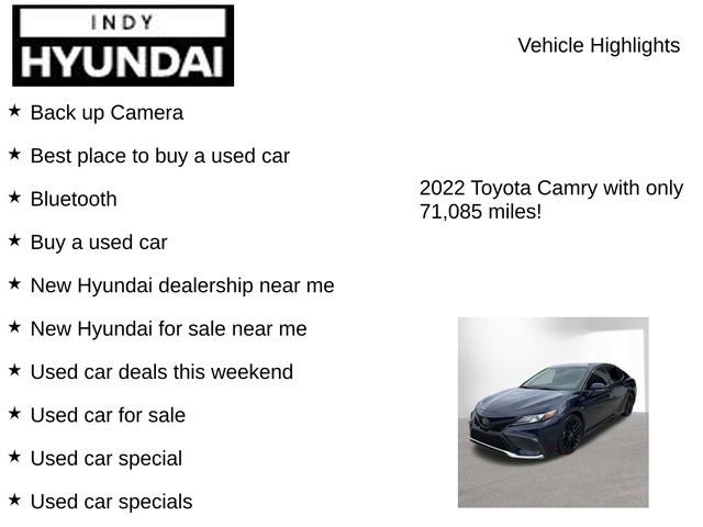 2022 Toyota Camry XSE