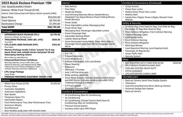 2023 Buick Enclave Premium Group