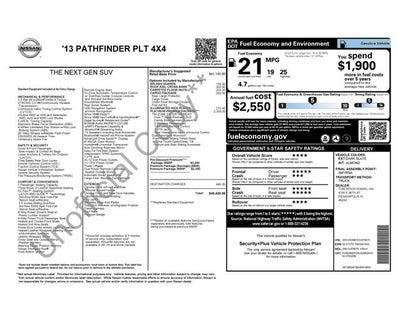 2013 Nissan Pathfinder Platinum