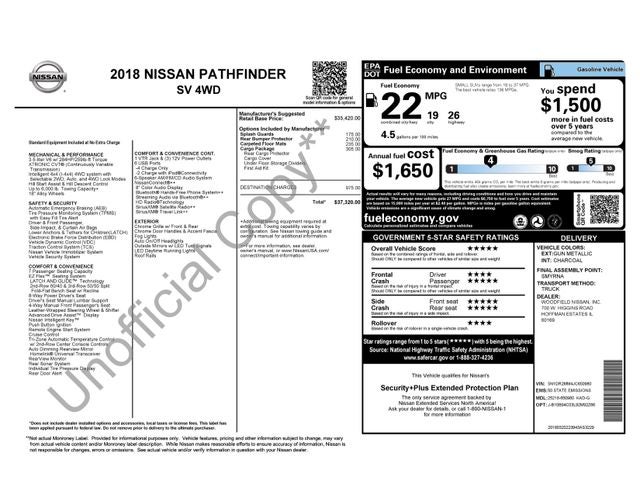 2018 Nissan Pathfinder SV