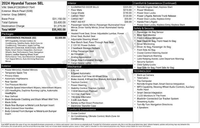 2024 Hyundai TUCSON SEL