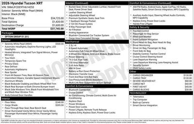 2026 Hyundai TUCSON XRT