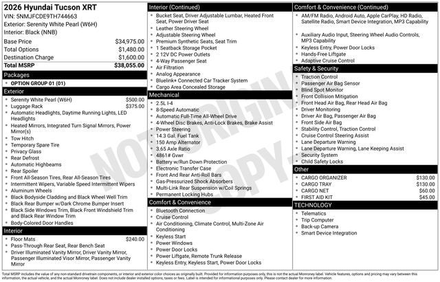 2026 Hyundai TUCSON XRT