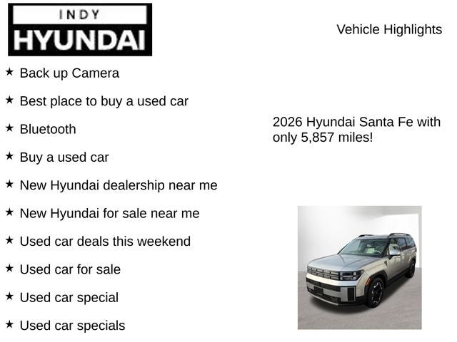 2026 Hyundai SANTA FE SEL