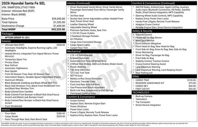 2026 Hyundai SANTA FE SEL