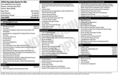 2026 Hyundai SANTA FE SEL