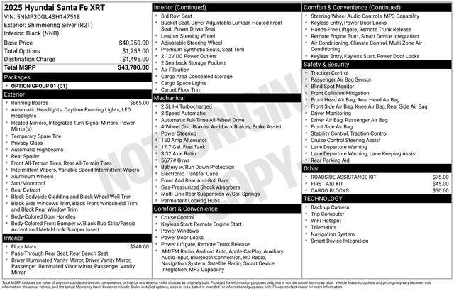2025 Hyundai SANTA FE XRT