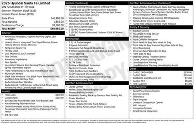 2026 Hyundai SANTA FE Limited