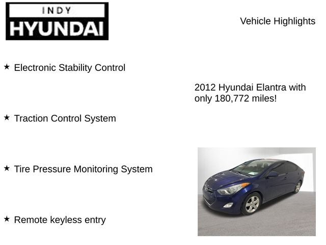 2012 Hyundai ELANTRA GLS